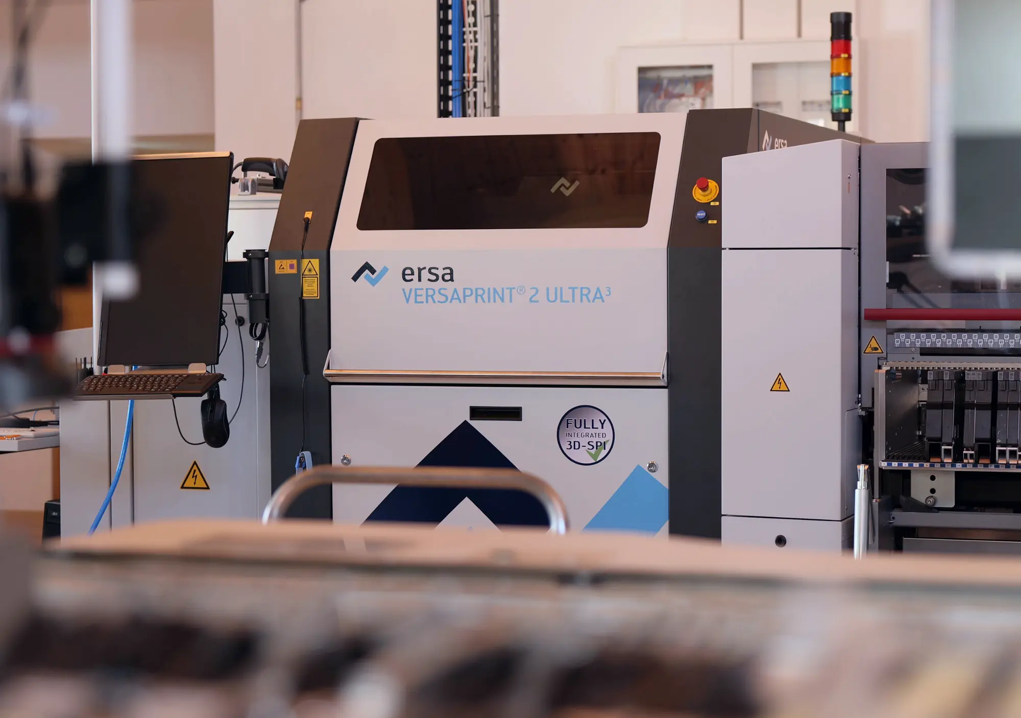 Ersa VERSAPRINT 2 ULTRA, der Schablonendrucker mit 3D-SPI am Anfang der SMD-Linie